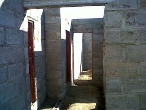Looking down the hallway from the sitting room.