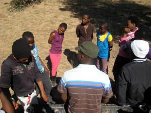 Discussing trust, unity and communication.