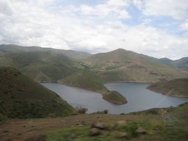 The beautiful Maluti Mountains in Leribe District of Lesotho