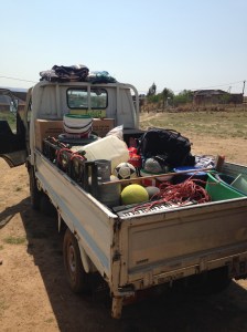 Camp is over; the truck is loaded for home!
